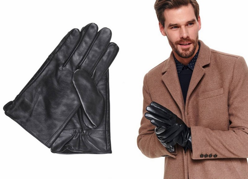Rukavice - Prírodné tajné rukavice päť -zavádzané prírodné kože. M/l - Pánsky produkt