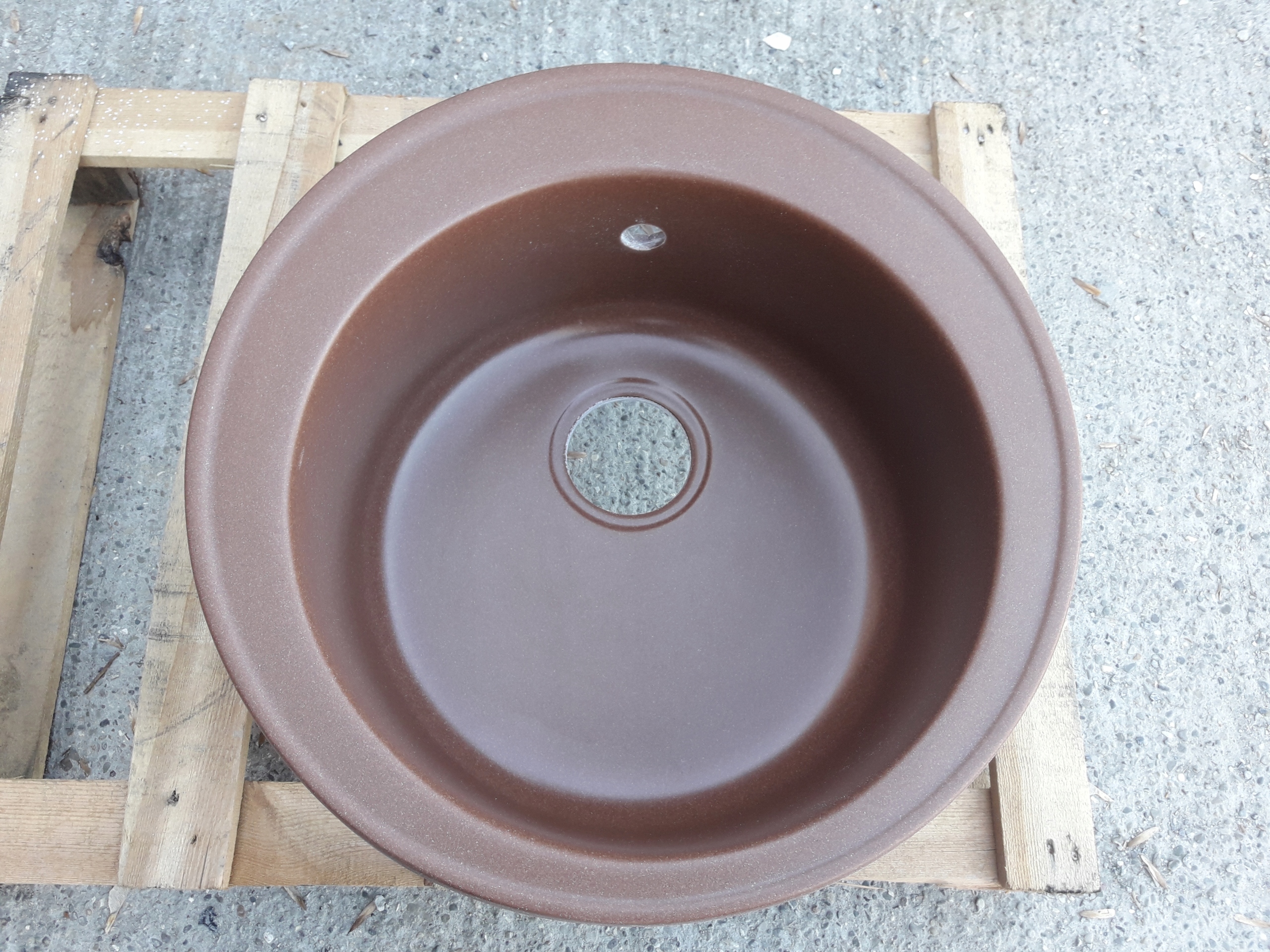 Kuchynská batéria - 071 Single -Chamber Granite umývadlo bronzová rohož
