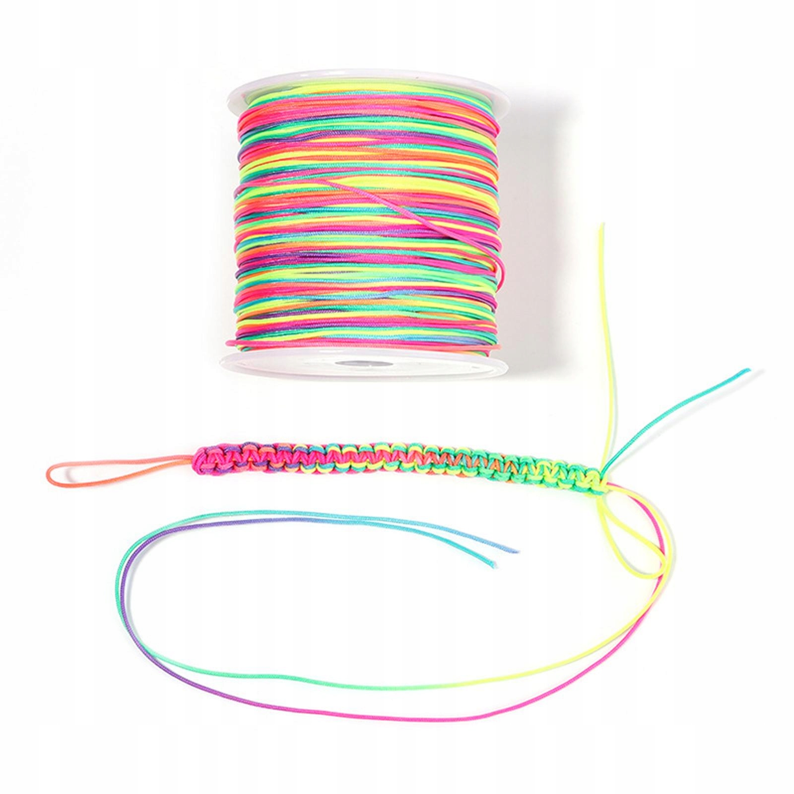1 nylonové lano valcami 0,8 mm 90 m pletené lano s