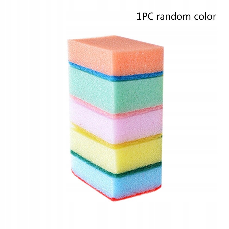 1 ks náhodný štýl farby špongie pre umývačku riadu pre mokrý