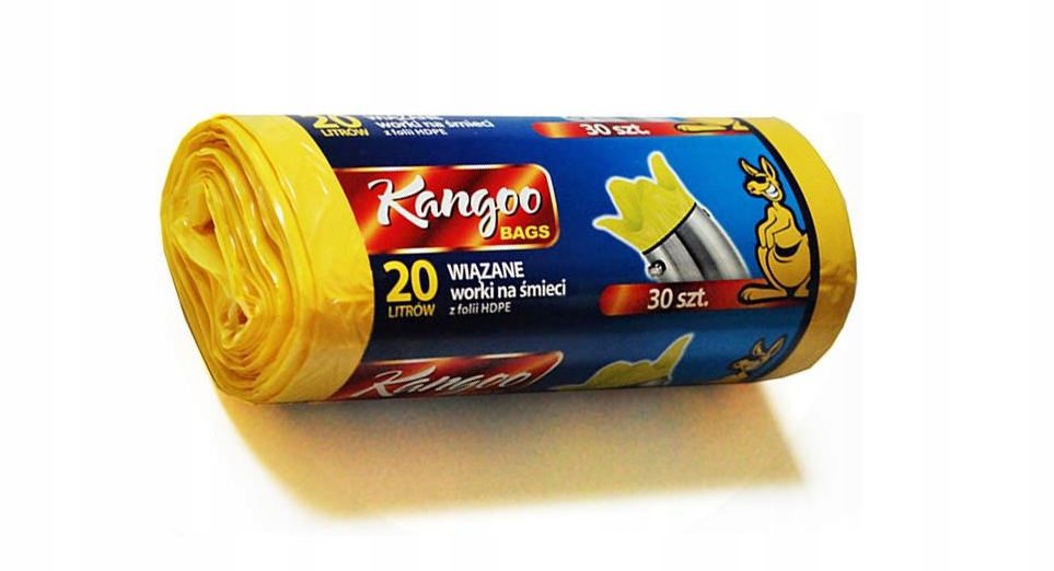 10 x vrecká na odpadky 20 l Viazané silné LD/HD 30 ks