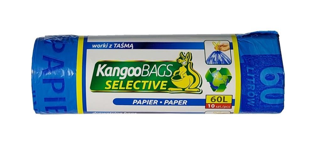 100 x vrecia segregačného odpadu modrý papier 60