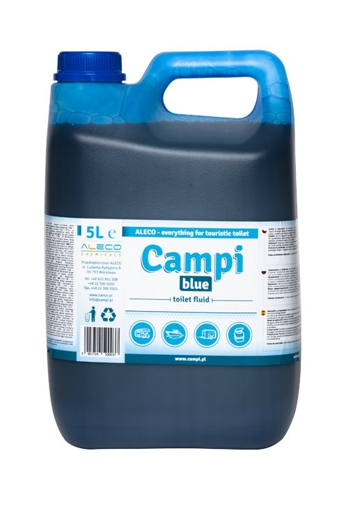 Campi Blue 5 l koncentrát do turistických a chemických toaliet, prípravok na rozklad odpadu TOI TOI