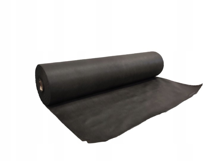 Čierna netkaná agrotextília proti burine 1,6 × 20 m, 50 g/m²