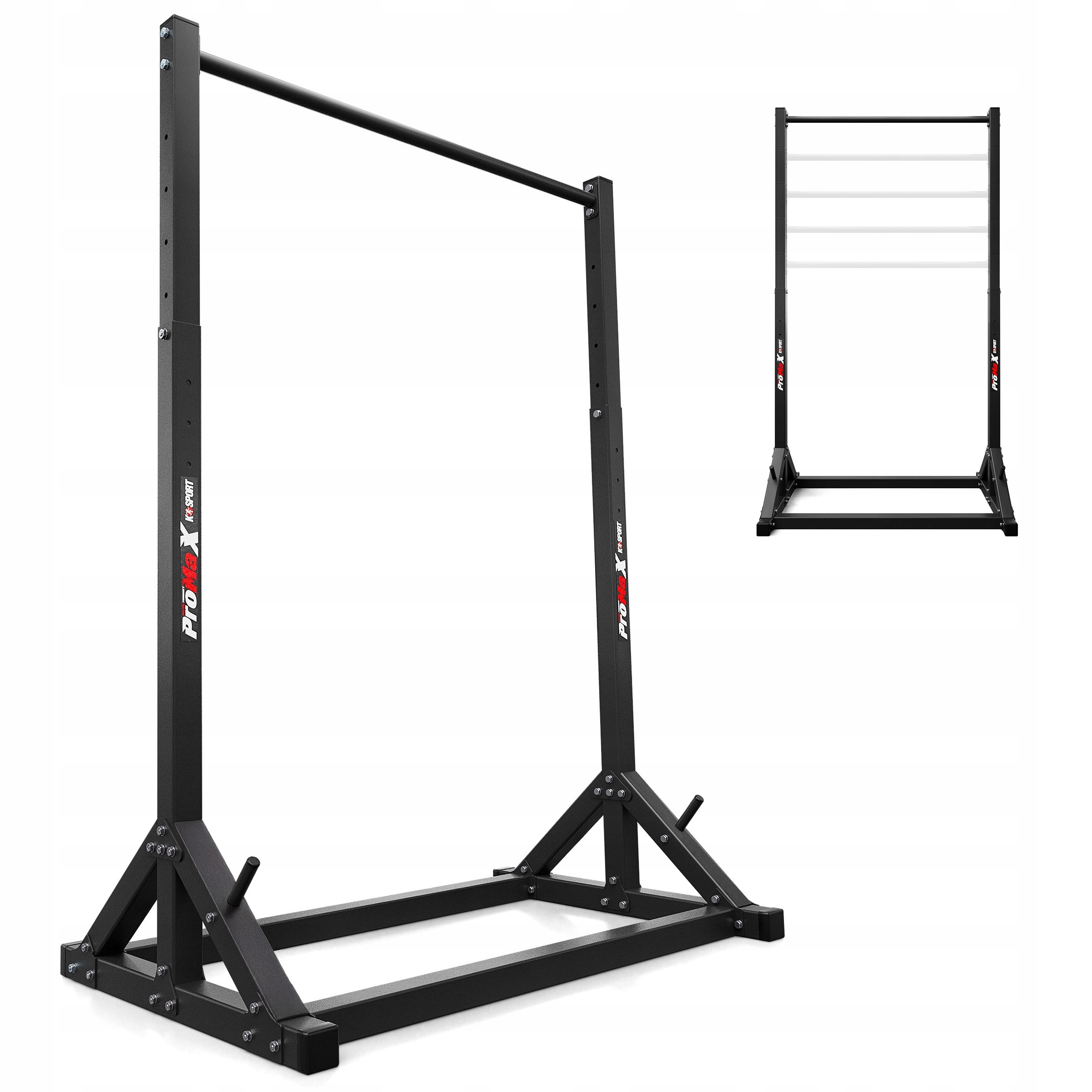 Hop-Sport HS-1012K nastaviteľná stacionárna hrazda s bradlami 170 – 210 cm
