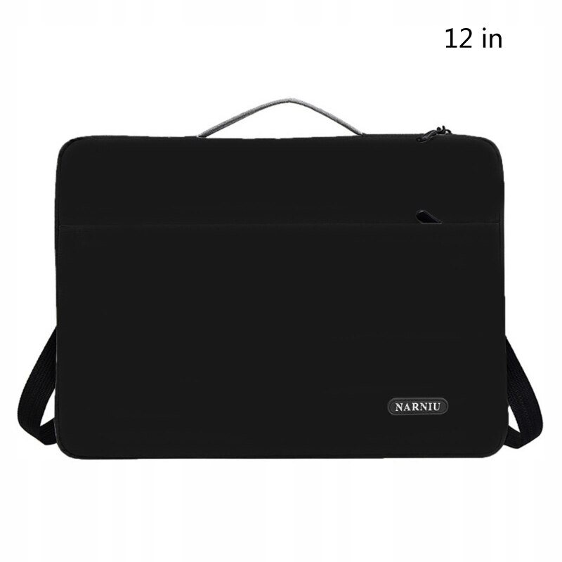 12-palcová vrecká na čierne rameno pre vrecká na notebook D