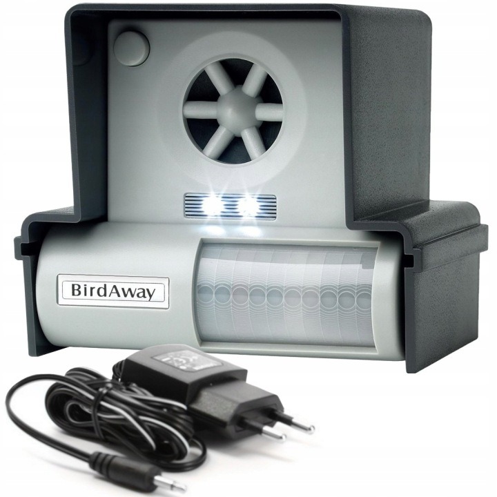 BIRD AWAY LS-987BF – ultrazvukový odpudzovač vtákov s detekciou pohybu a stroboskopom