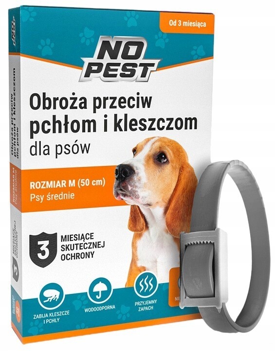 No Pest® antiparazitný obojok pre psy 50 cm M/L proti blchám a kliešťom