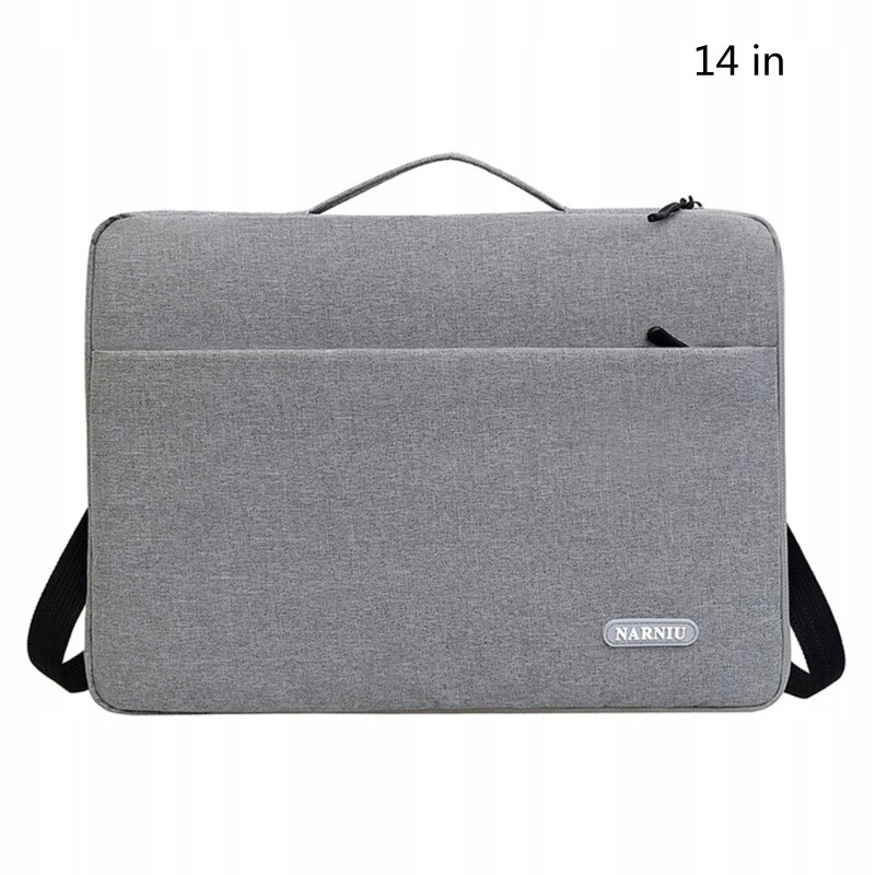 14-palcový vrecko na šedé rameno pre vrecká na notebook do