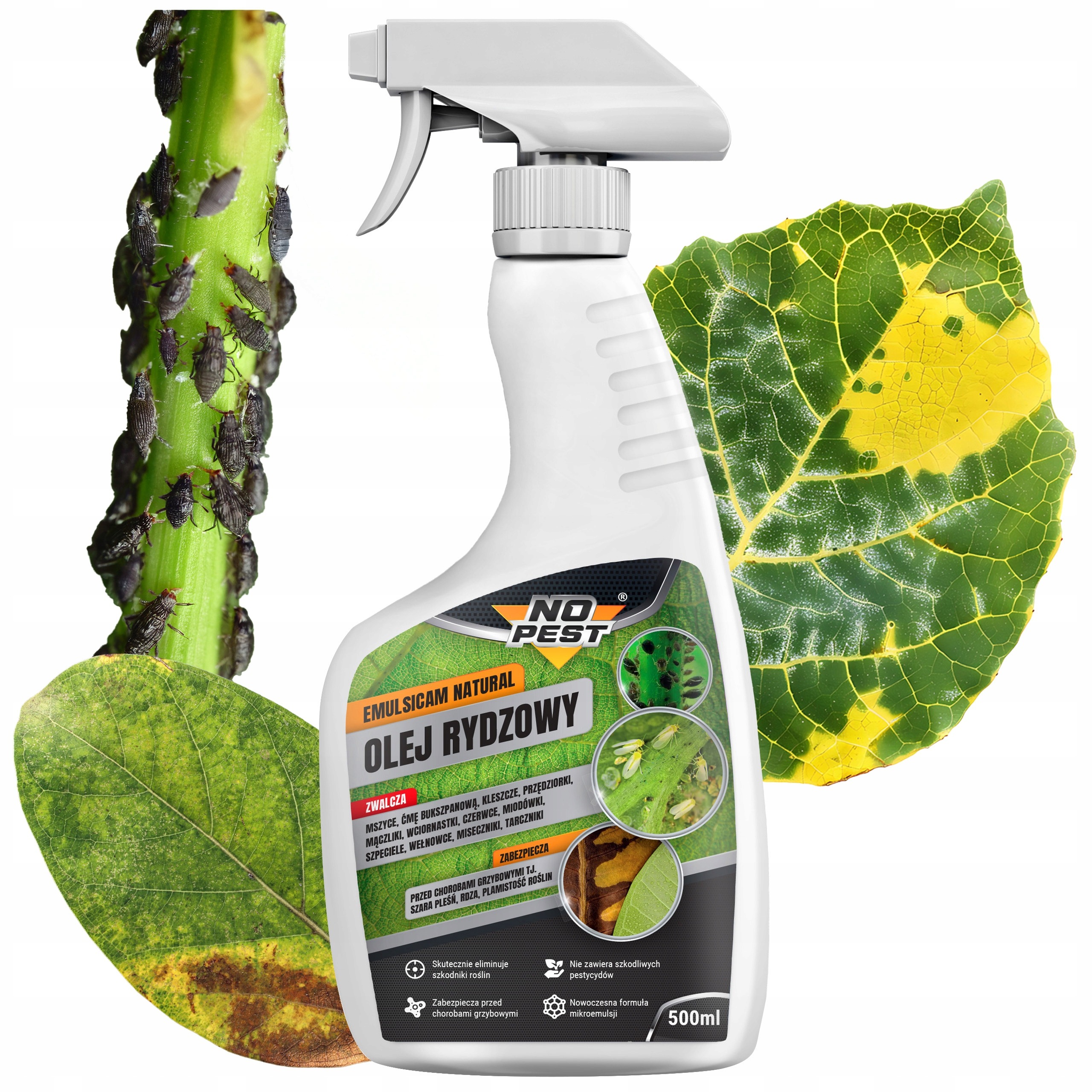 No Pest Emulsicam Natural 500 ml – olejový postrek proti voškám, moliciam a roztočom