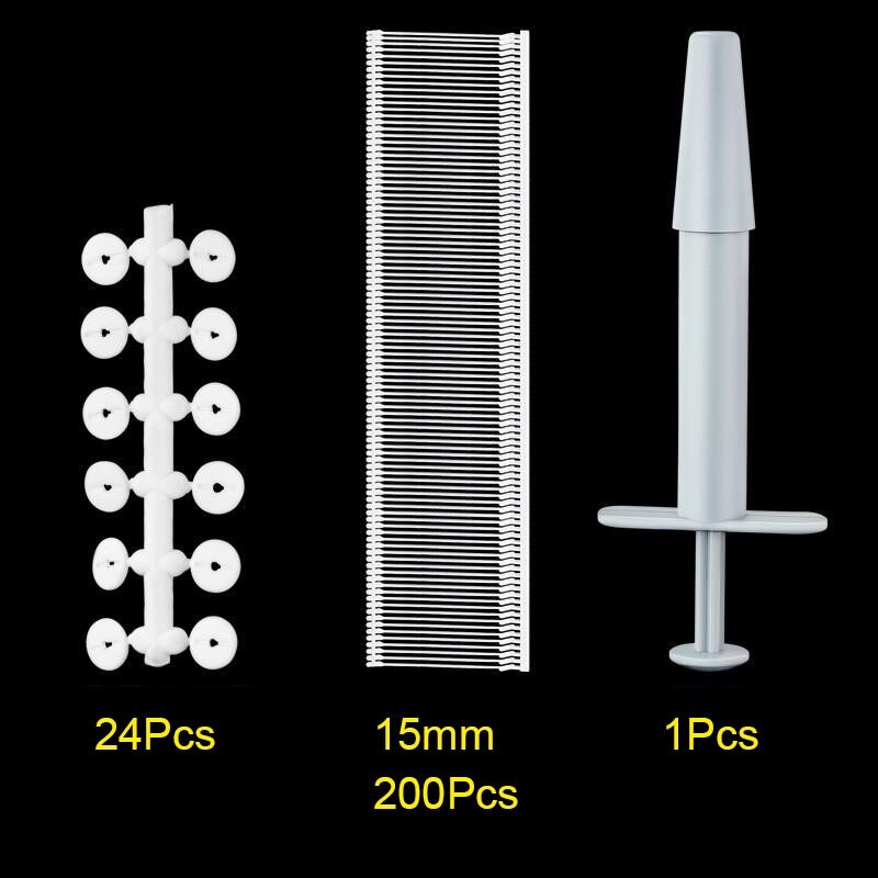 15 mm 200ks štýl set 2021 nové príchodové klipy n