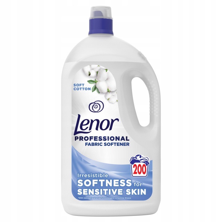 Aviváž Lenor Professional Soft Cotton 4 l – profesionálna jemnosť a dlhotrvajúca sviežosť