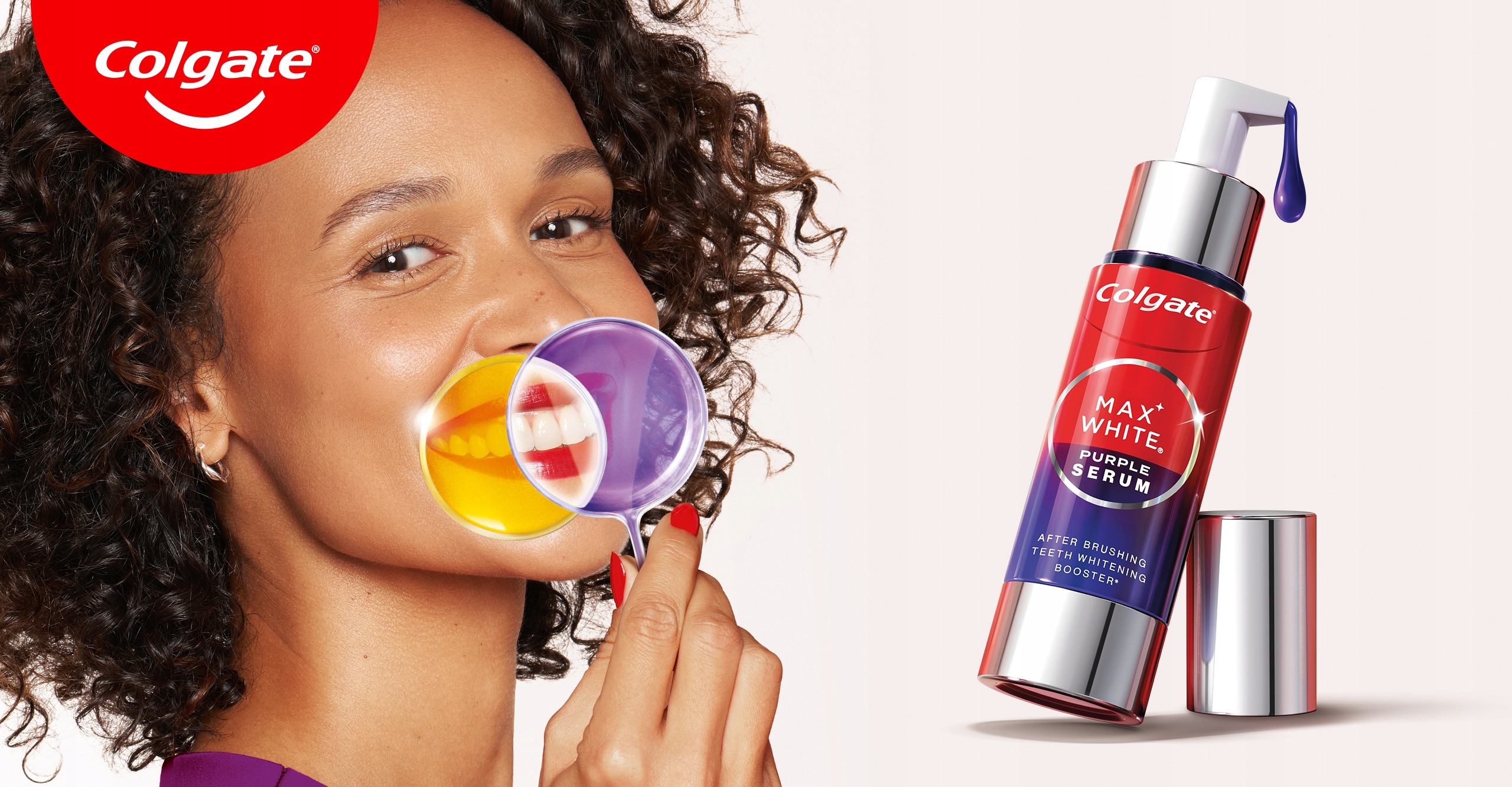 Colgate Max White Purple Serum 40 ml – fialové bieliace sérum na zuby s okamžitou korekciou farby