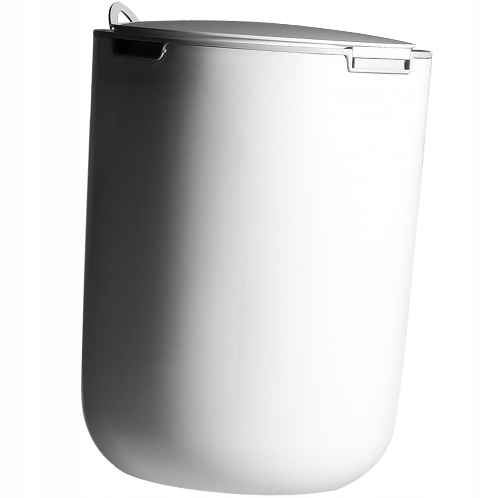 1pc prenosný guľatý plastový odpadkový kôš