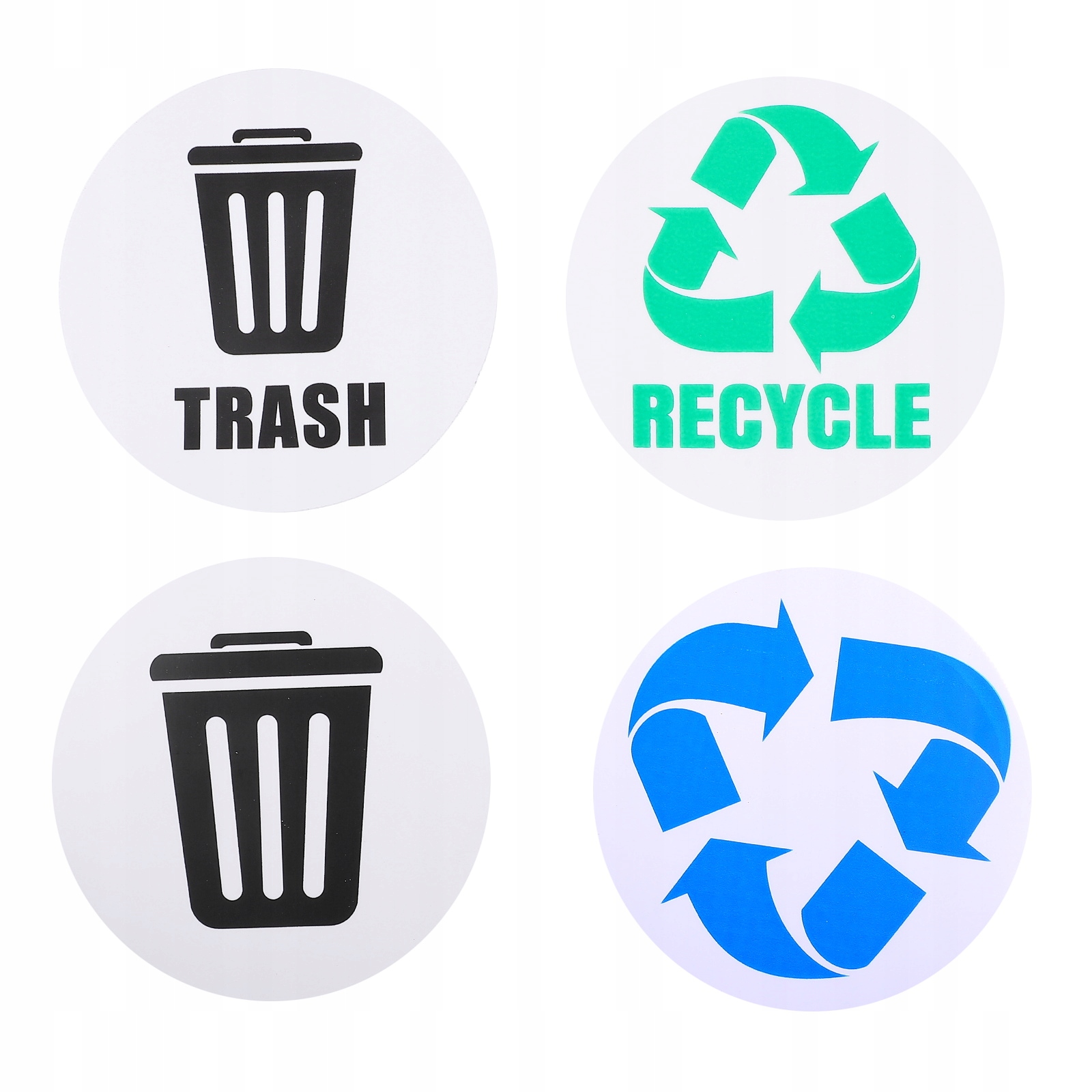 2 sady recyklácie recyklácie štítkov