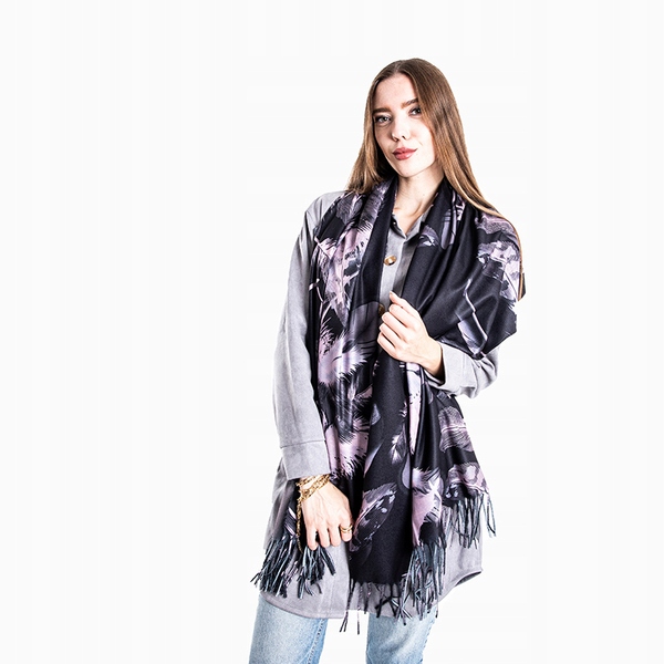 Šatka - RoyalFashion Čierna bavlna
