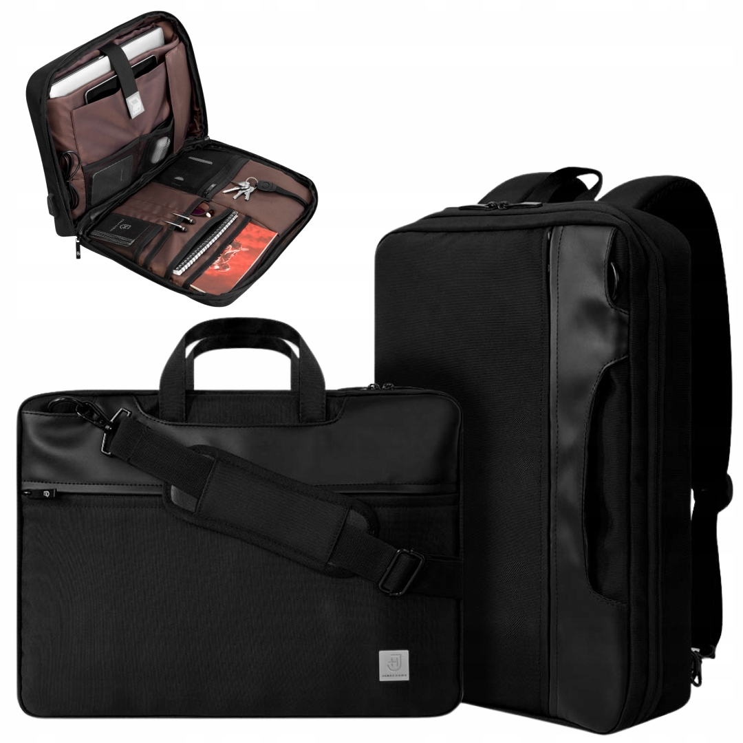 2in1 batoh City a laptop taška 15.6 čierna