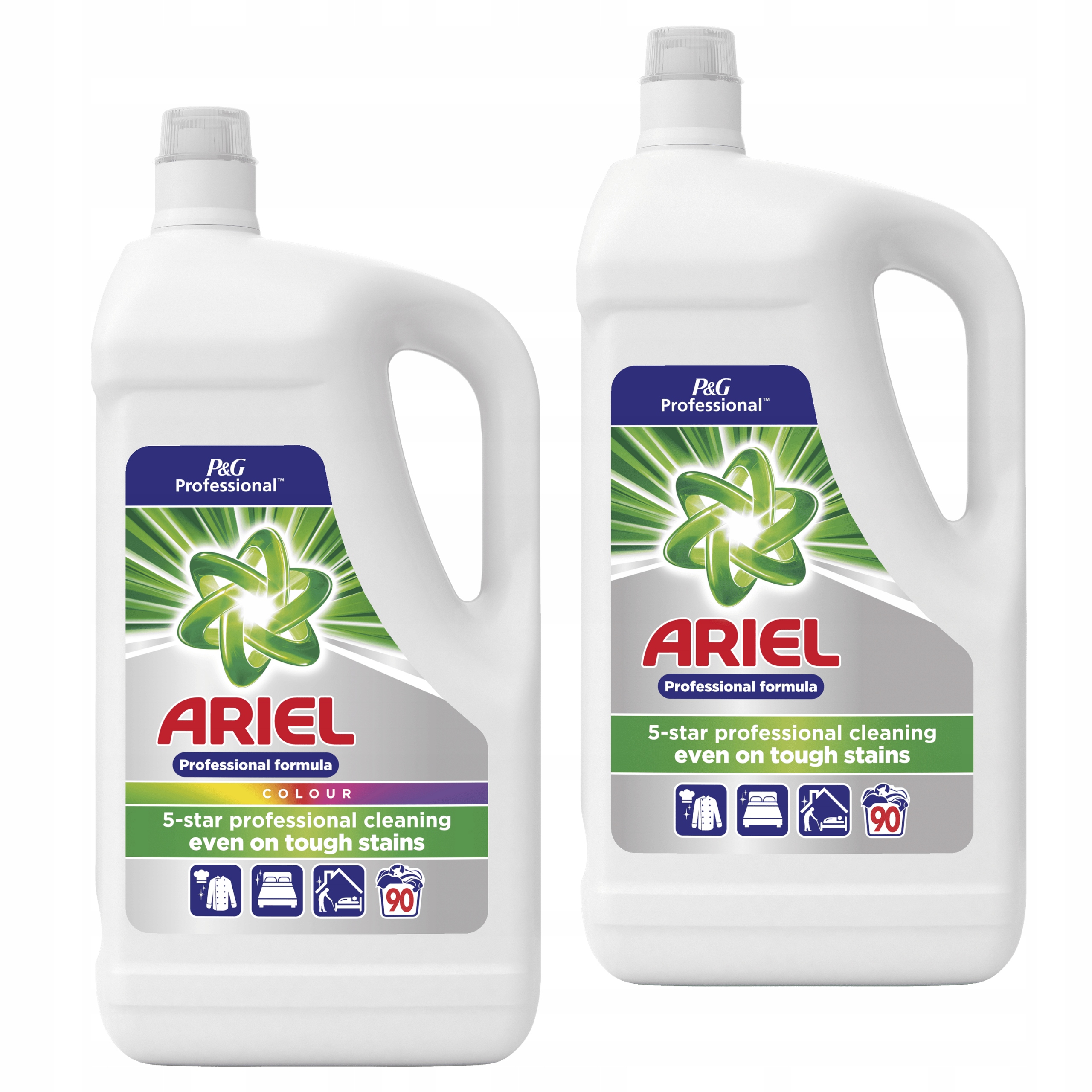 Prací gél - 2x 4,95l Ariel Biela a farbená premývacia kvapalina