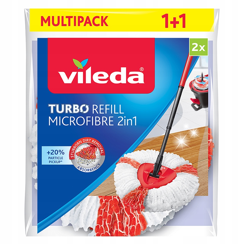 2x Vily Turbo 2in1 Rotary Mop vložka