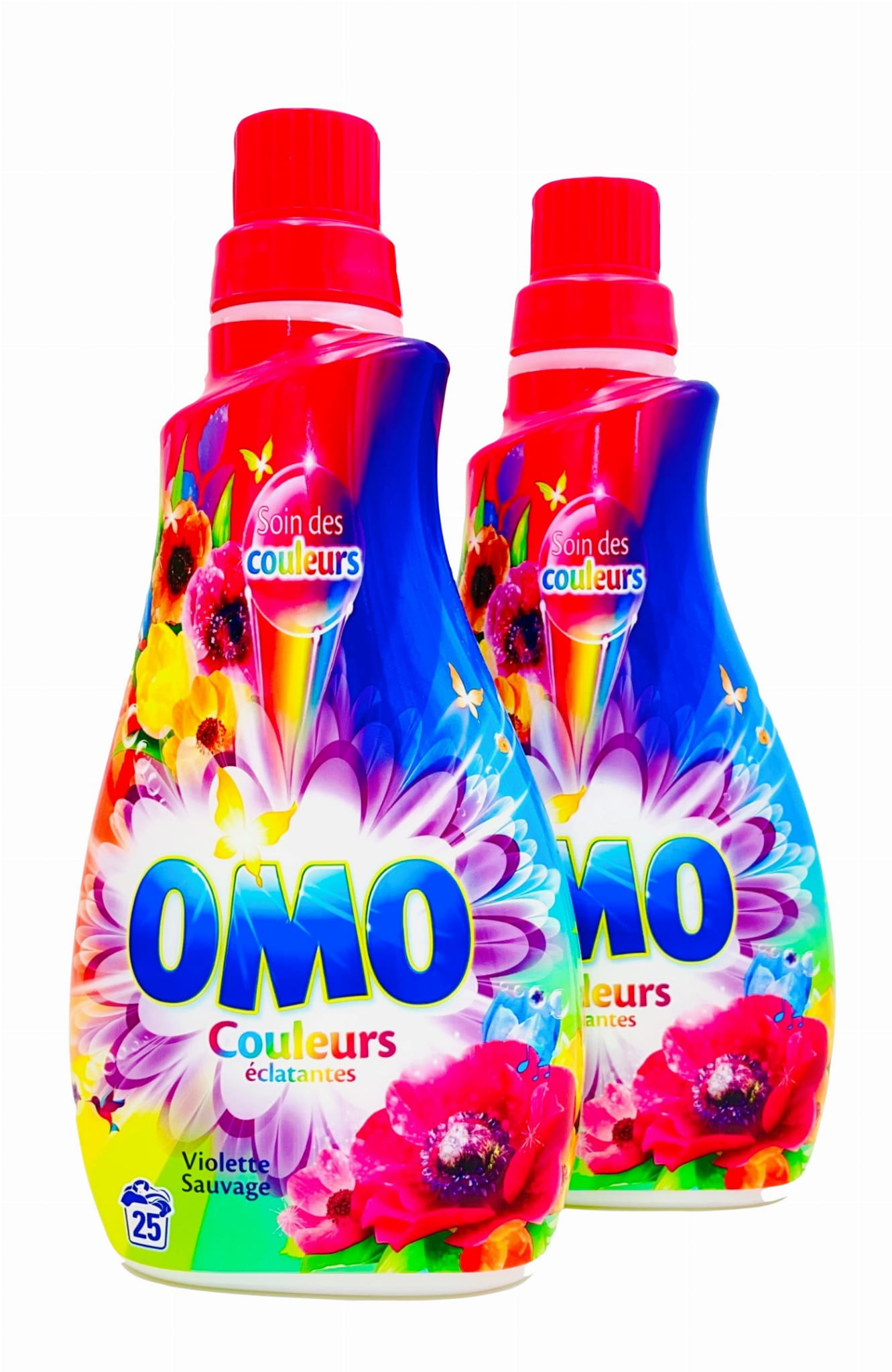 Prací gél - 2x práčka gél OMO divoké fialky po 875ml