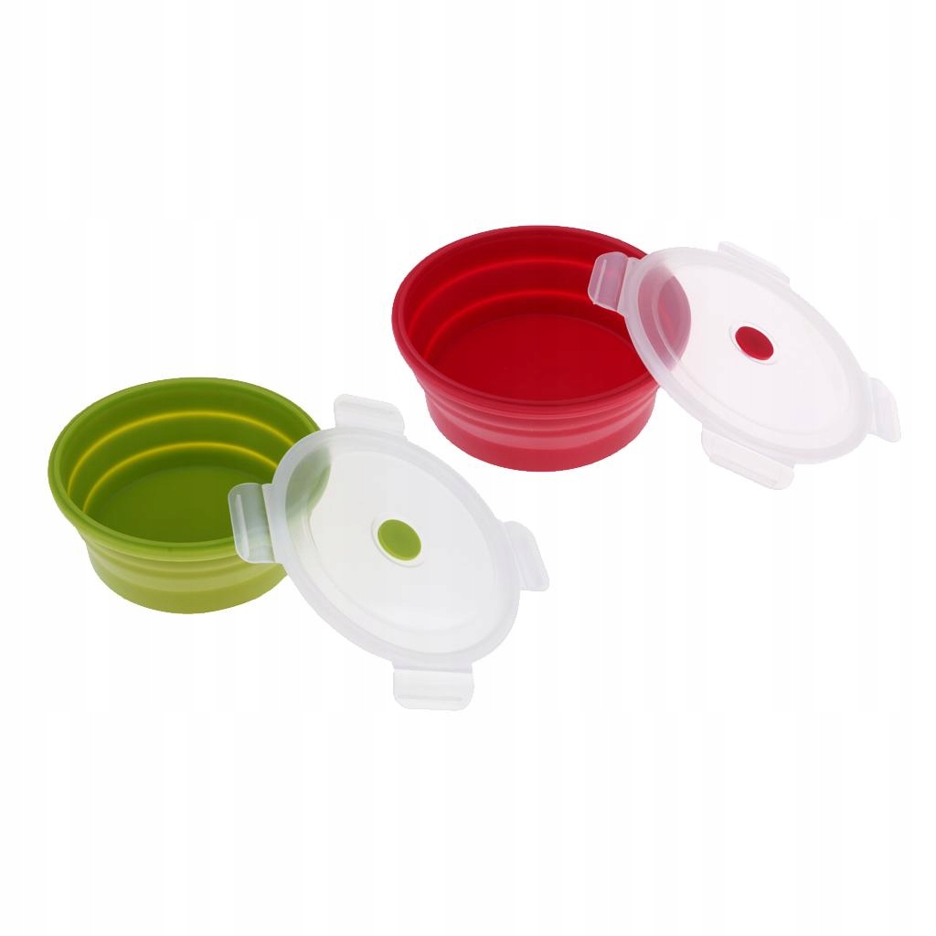 Kuchynská batéria - 2x skladacia silikónová kempingová misa, 1200 ml