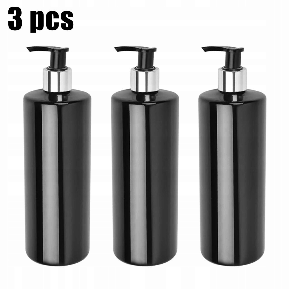 3 kusy 500 ml PET prázdne prázdne šampón