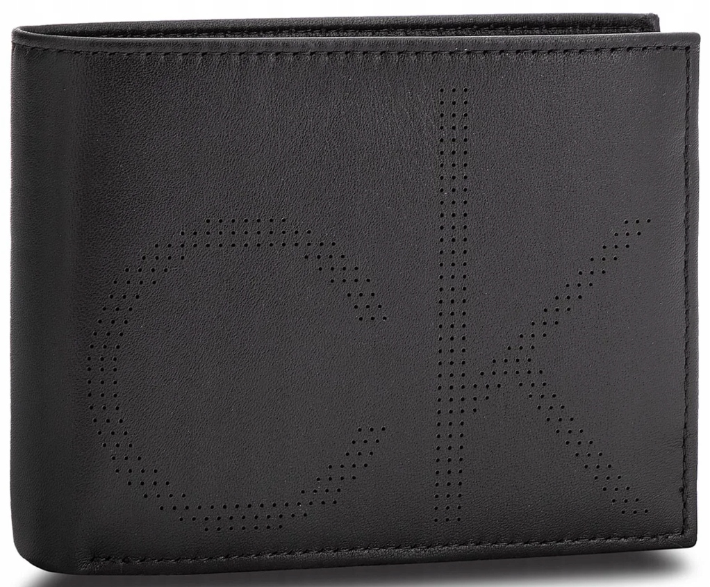 Peňaženka - Calvin Klein Peňaženka Prírodné zrno Kožené kožené čierne čierne pánske peňaženka Calvin Klein CK Point 10cc Coin Pass - Pánsky produkt