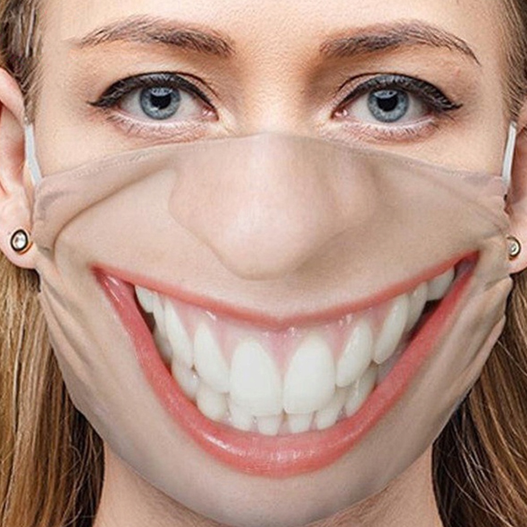 Maska na spanie - 3D ochranný vtipný ústa osplay večierky