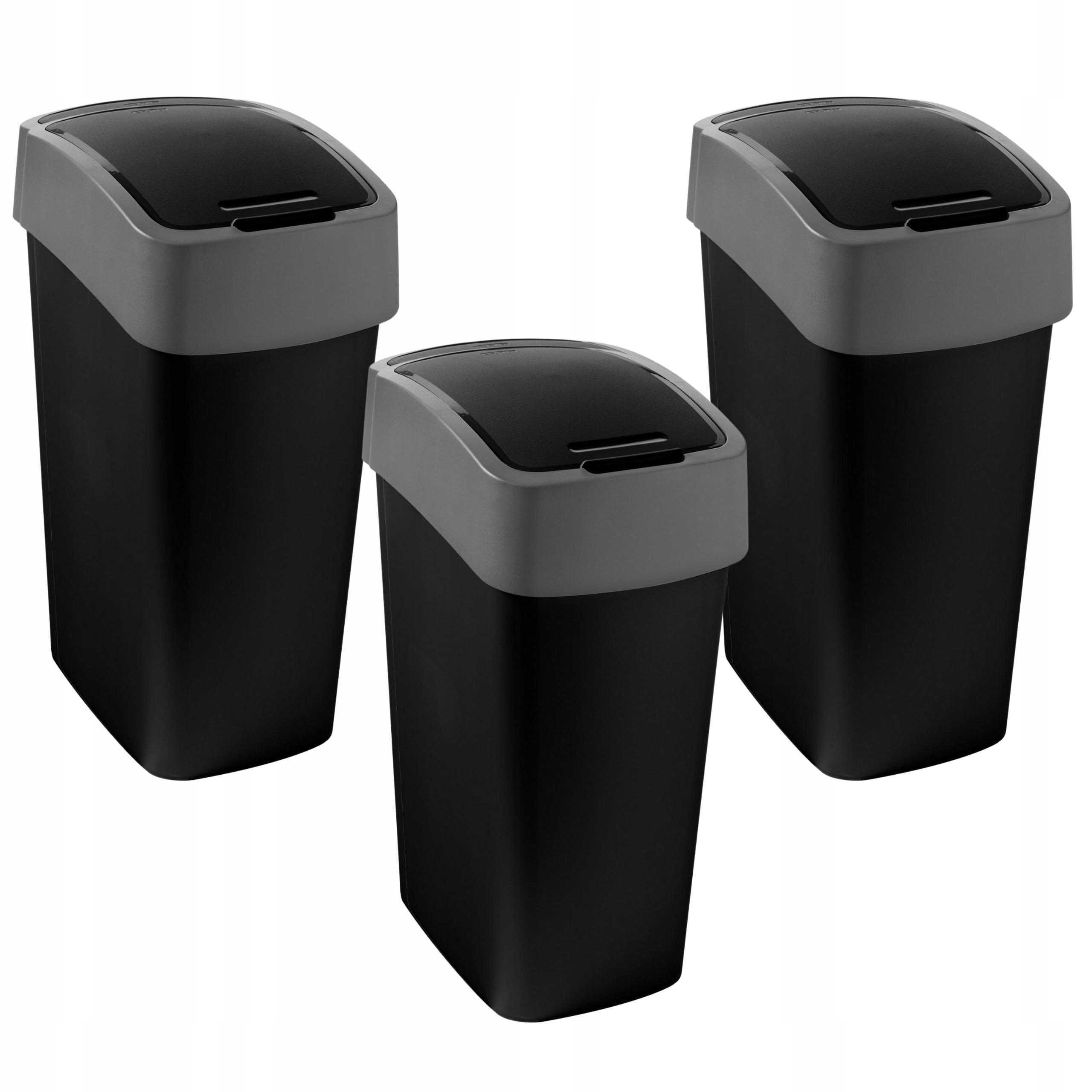 3x curver odpadkový kôš 50l flip bin