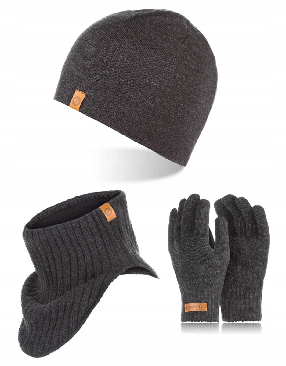 Sada klobúkov, komín (golf), rukavice brødrene B CZ1/K1/R1 Gray