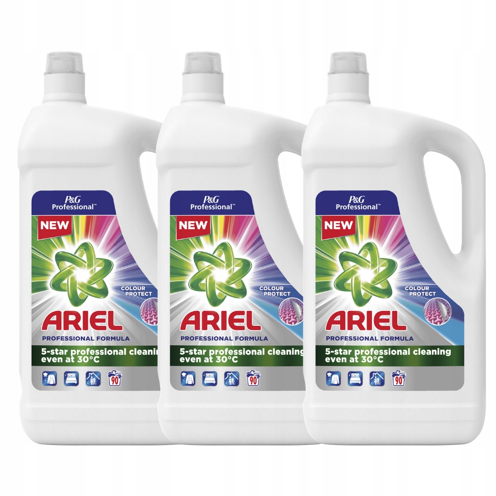 Prací gél - 3x Ariel Professional Color Liquid 4,95l 90 praní