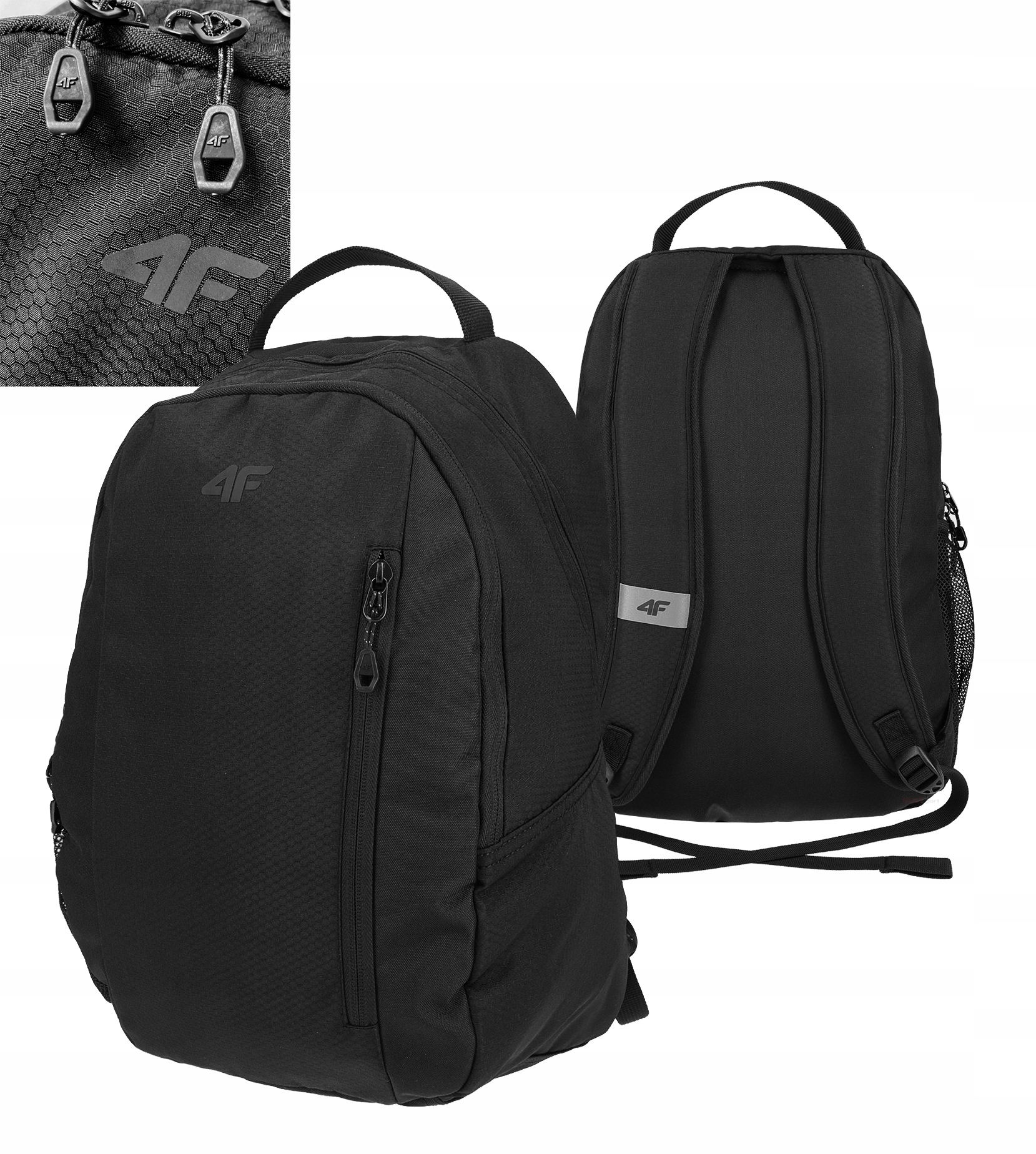 4f PCU004 School Backpack čierny