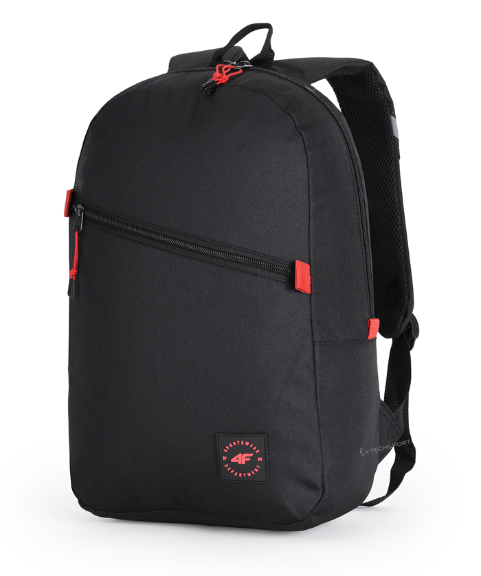 Single -Chamber School Backpack 4f čierny 16 l