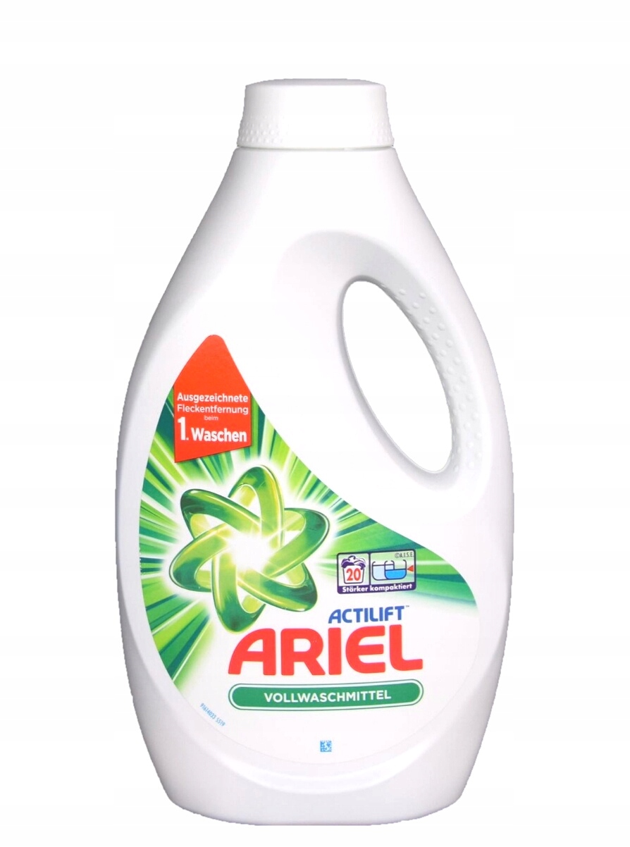 Prací gél - 4x Ariel univerzálna kvapalina pre nemecké umývanie 1.1l