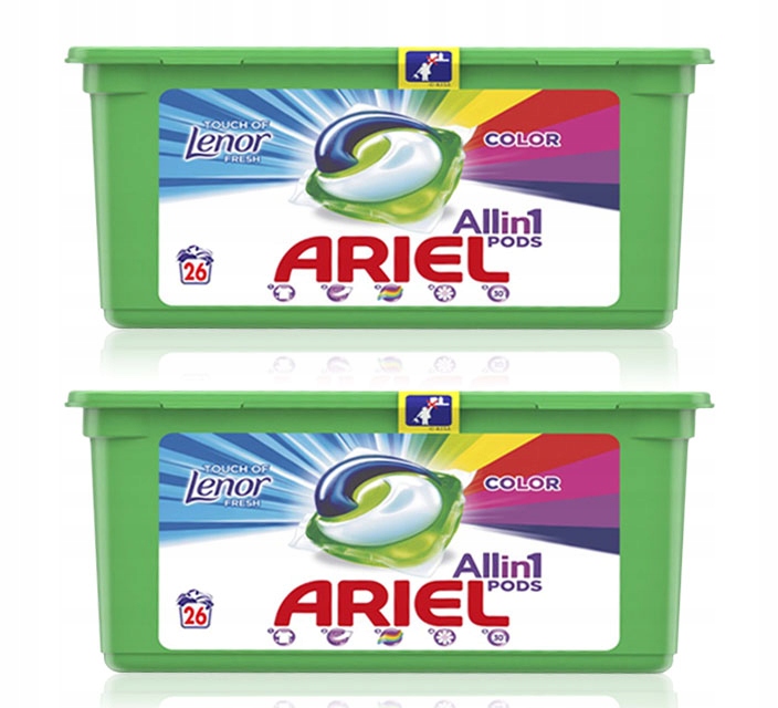Pracie kapsuly a tablety - 52x Pracie kapsuly Ariel Touch of Lenor Color