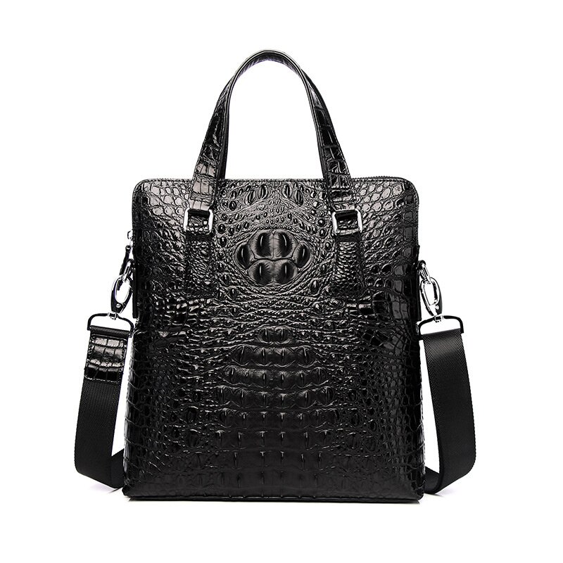 6281-3 Black Business Men's Skutočná koža