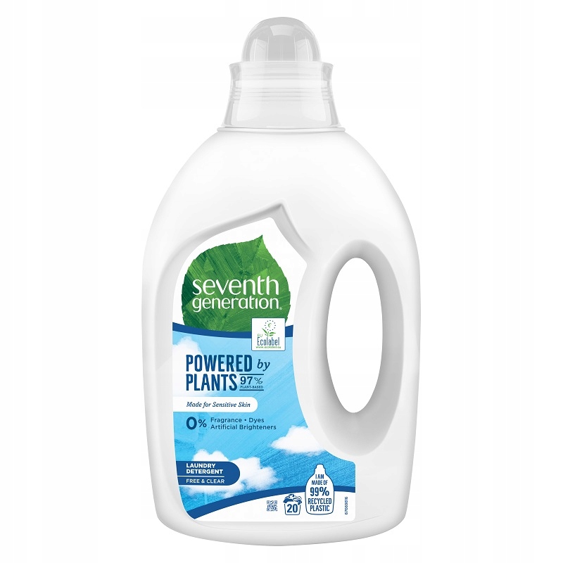Prací gél - 7. Generácia Eco Pracine Gel Free & Clear 1L