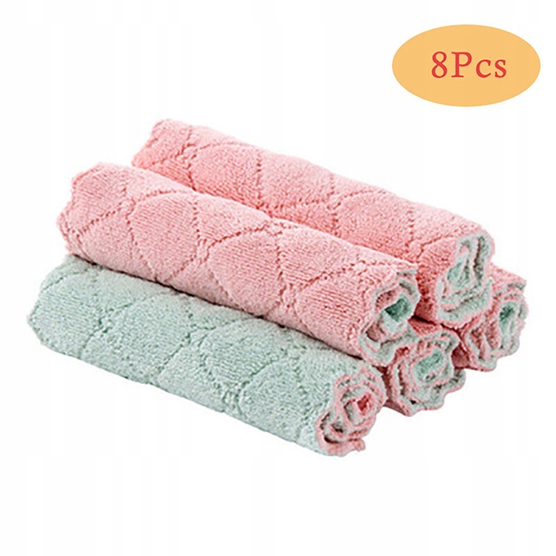 8 kusov v zelenom a ružovom štýle 8 absorbent