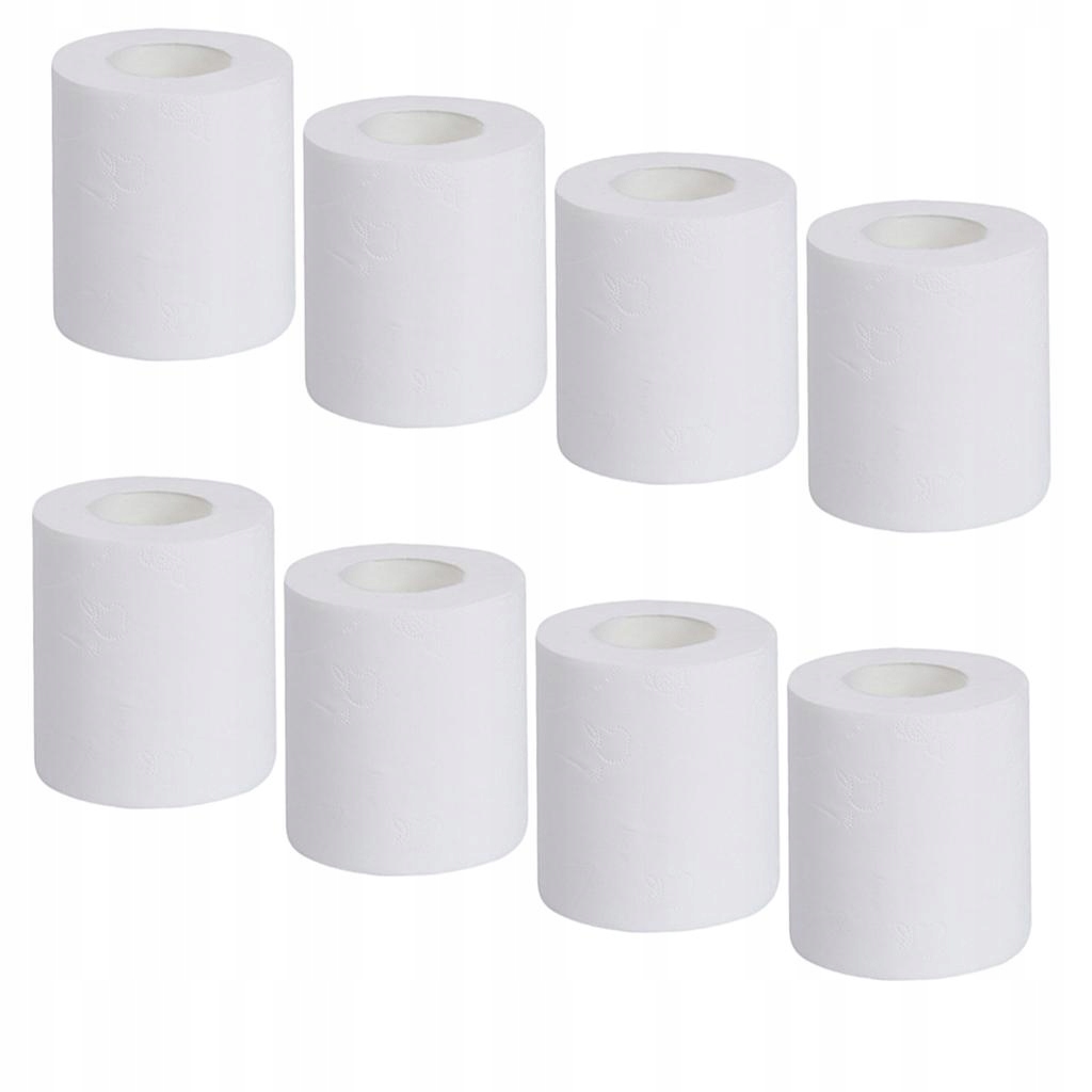 8 valčekov 4-vrstvový toaletný papier pre kúpeľňu