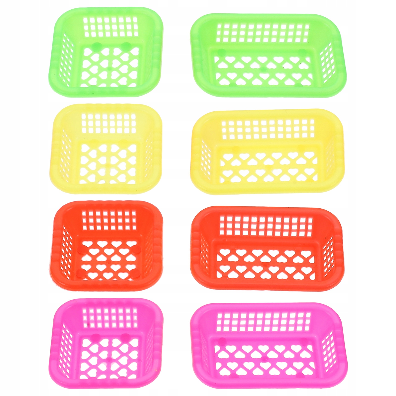 8 kusov mini košík dekorácie Mini House Baskets Zelenina