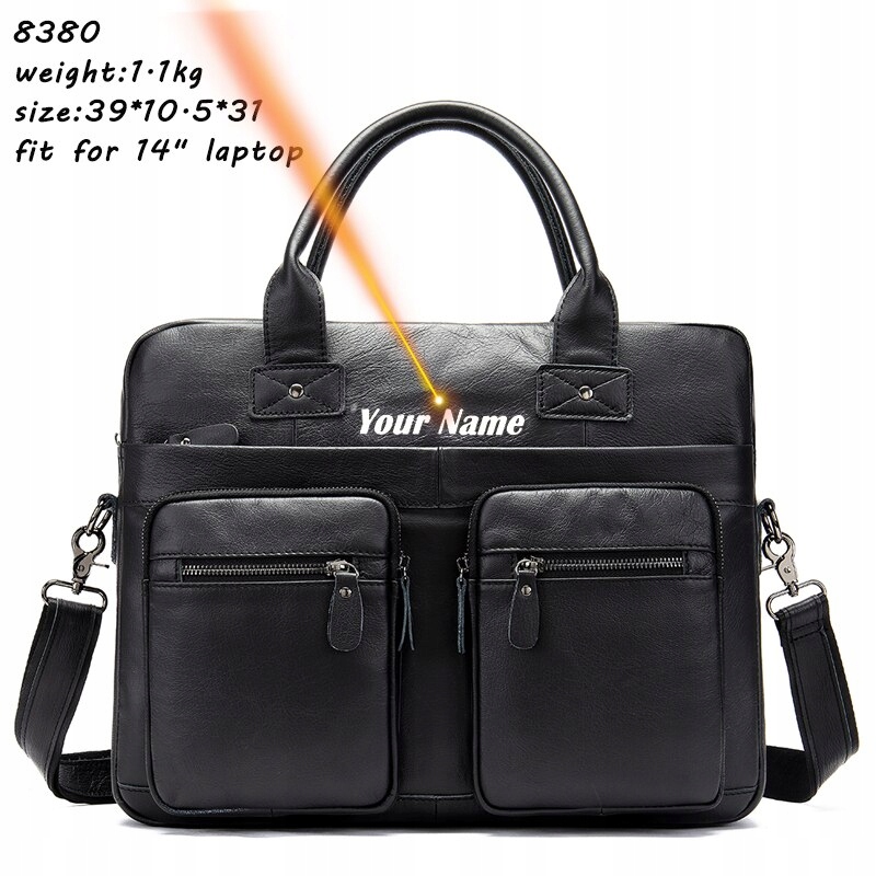 8380-čierna laserová Westal Men's Ciestka so skutočným