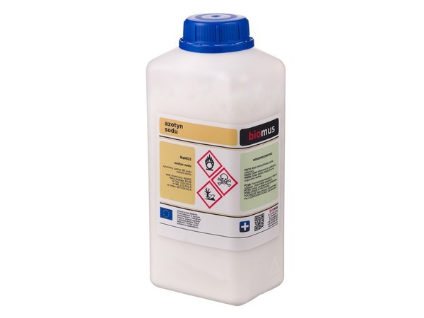 BIOMUS Dusitan sodný (NaNO₂) 1 kg – čistota min. 98,5 % | CAS 7632-00-0