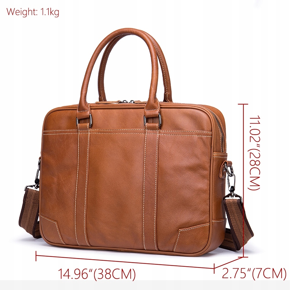 9879-2 Brown Westal Pánsky kožený priečinok mužov je