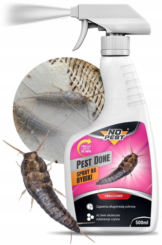 No Pest® PEST DONE 500 ml – tekutý sprej proti striebristkám, rybenkám a lezúcemu hmyzu