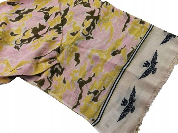 Šatka - Aeronautica Militare Aeronautic Cotton, hnedá, čierna, ružová, žltá