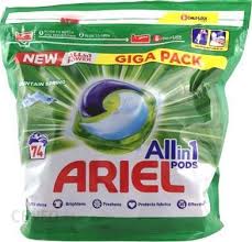 Pracie kapsuly a tablety - Ariel All In 1 PODS Mountain Light 74 umývanie