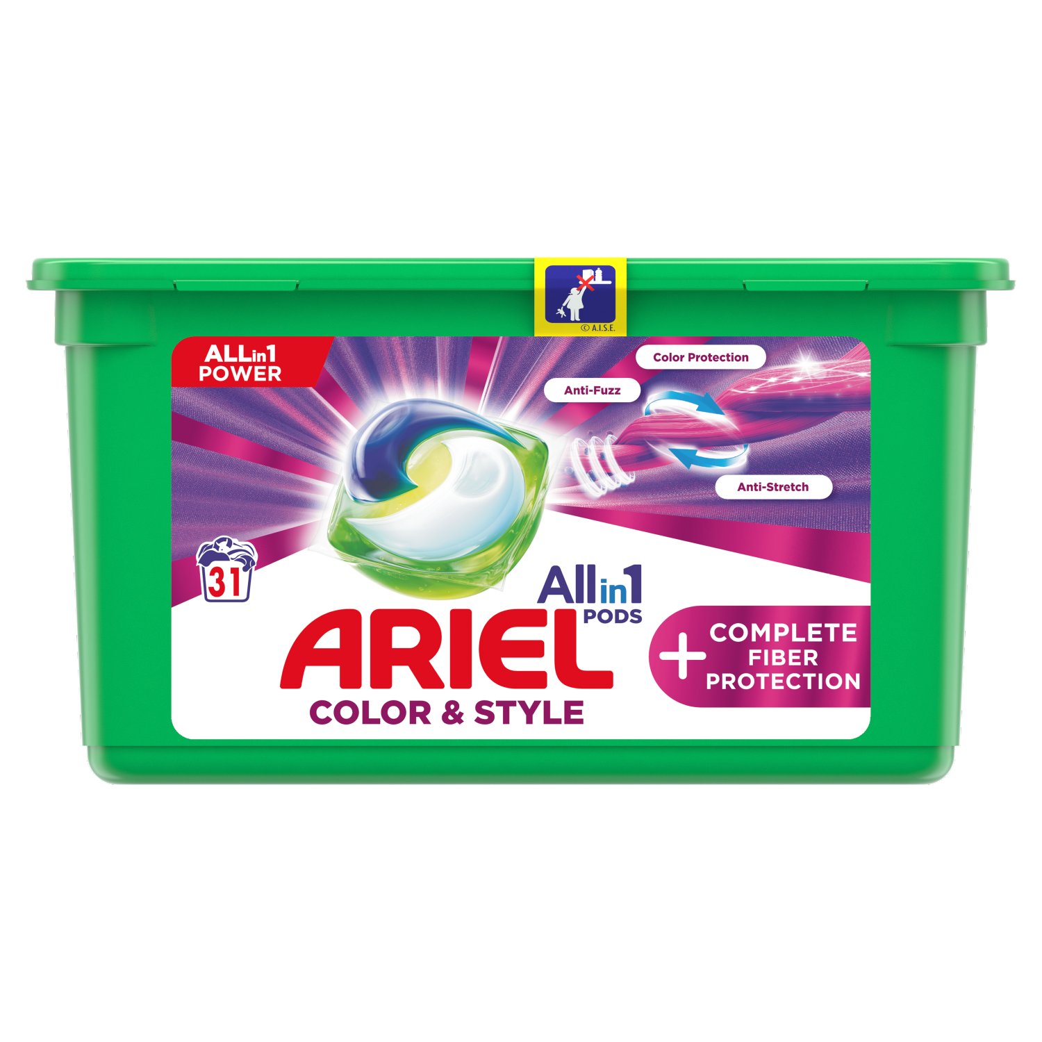 Pracie kapsuly a tablety - Ariel Allin1 Kompletné umývacie kapsuly 31ks