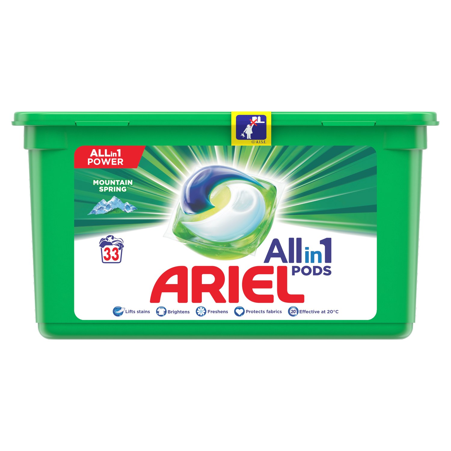 Pracie kapsuly a tablety - Ariel Allin1 Horské jarné povrazové kapsuly
