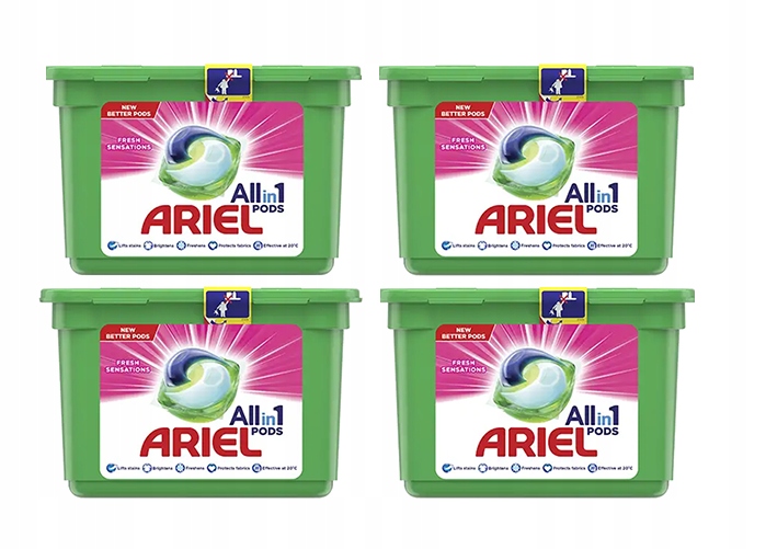 Pracie kapsuly a tablety - ARIEL FRESH SENSATIONS Kapsule 140 ks + 12 ZADARMO