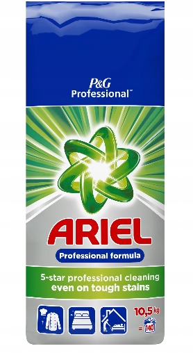 Prací prášok - Ariel Professional umývanie prášku biele 10,5 kg